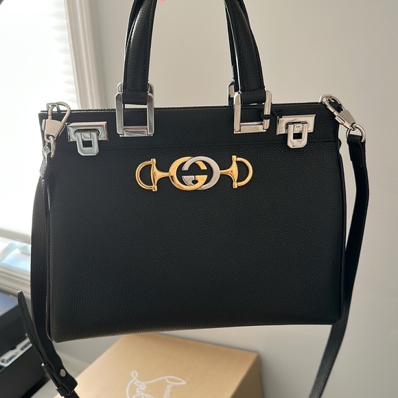 ZUMI GUCCI BAG BLACK NEW - Picture 1 of 3